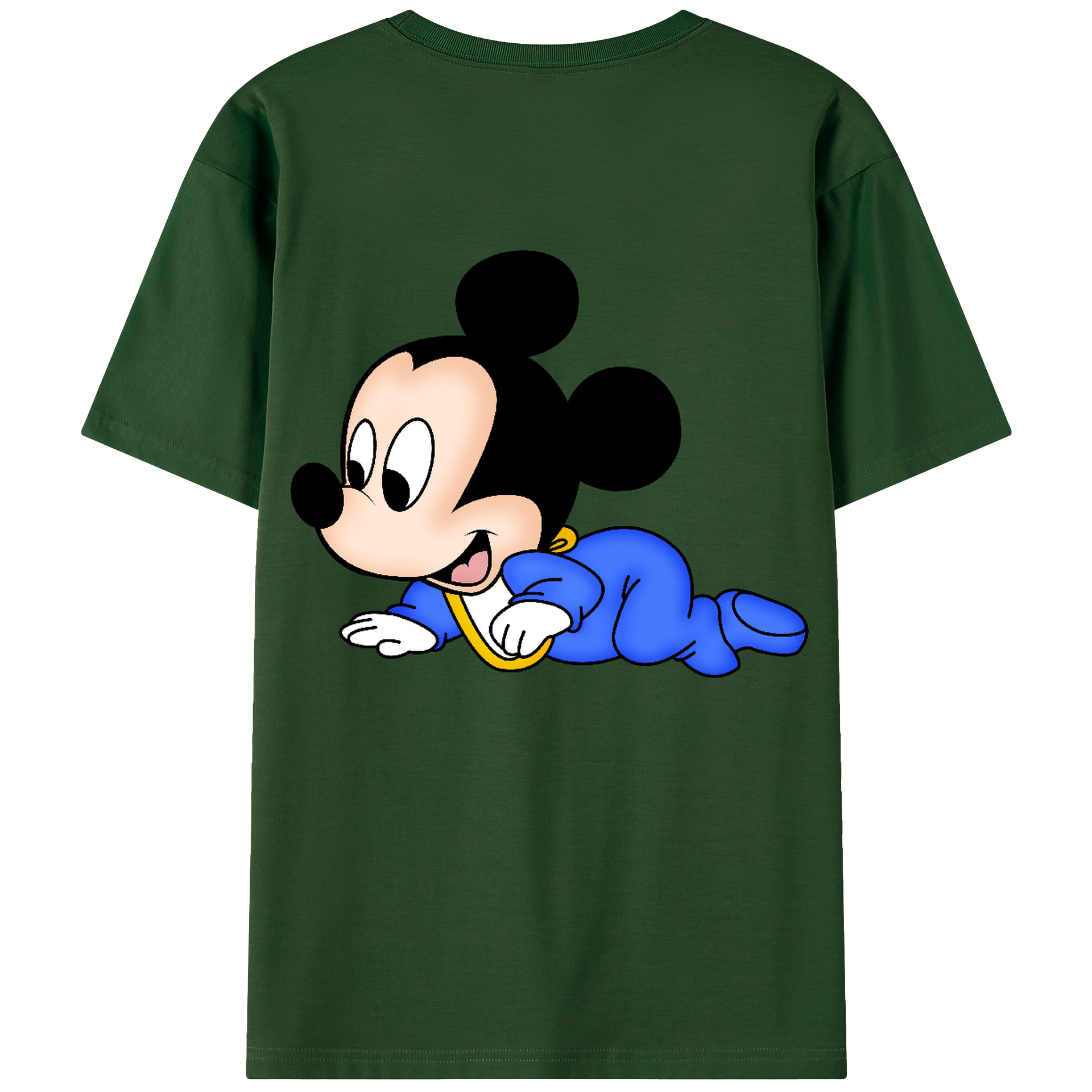 （画像用） ミッキーマウス Mickey Mouse 綿100％半袖Tシャツ（背面プリント）